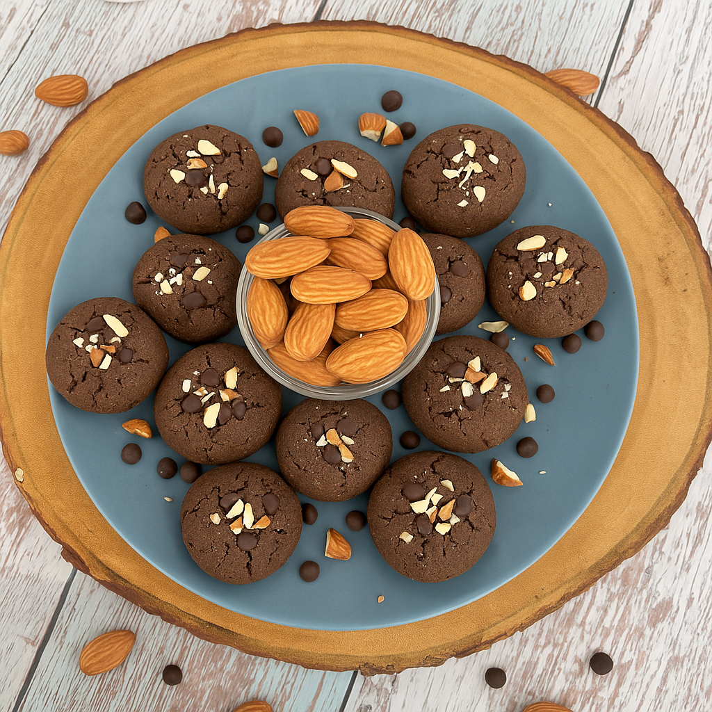 Choco Almond Cookies