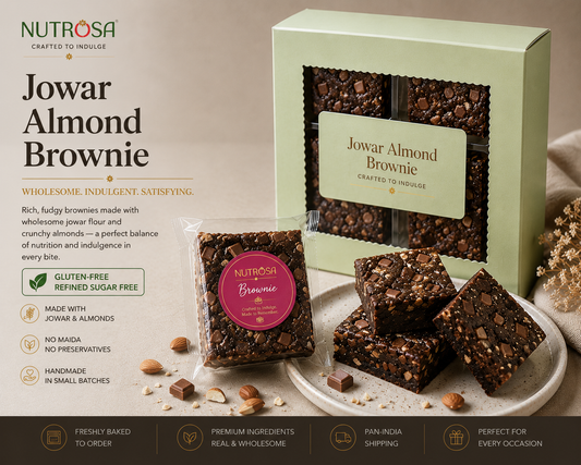Jowar Almond Brownies