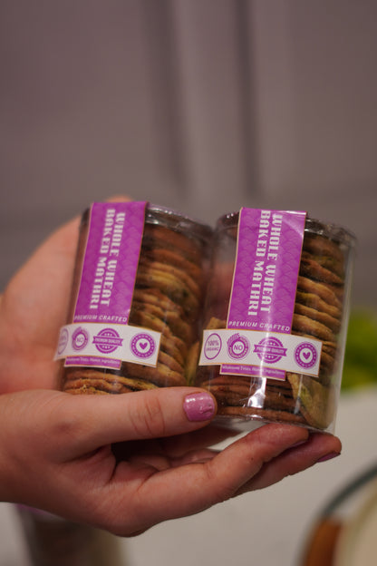 Whole wheat Baked Mathri