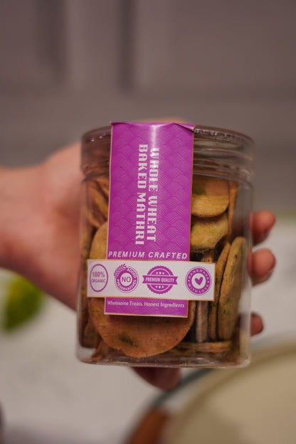 Whole wheat Baked Mathri