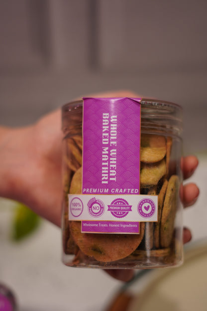 Whole wheat Baked Mathri