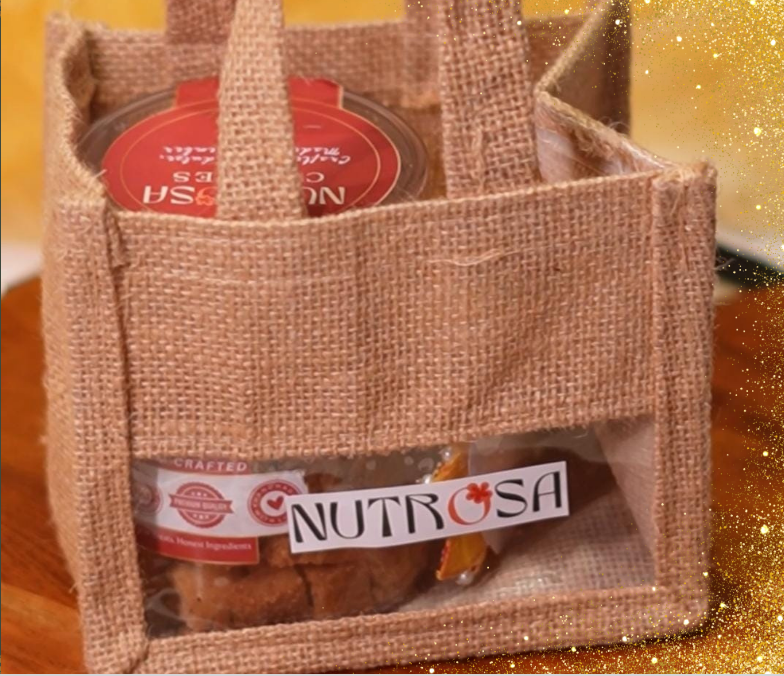 Mini Jute Bag Hamper