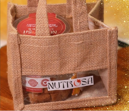 Mini Jute Bag Hamper